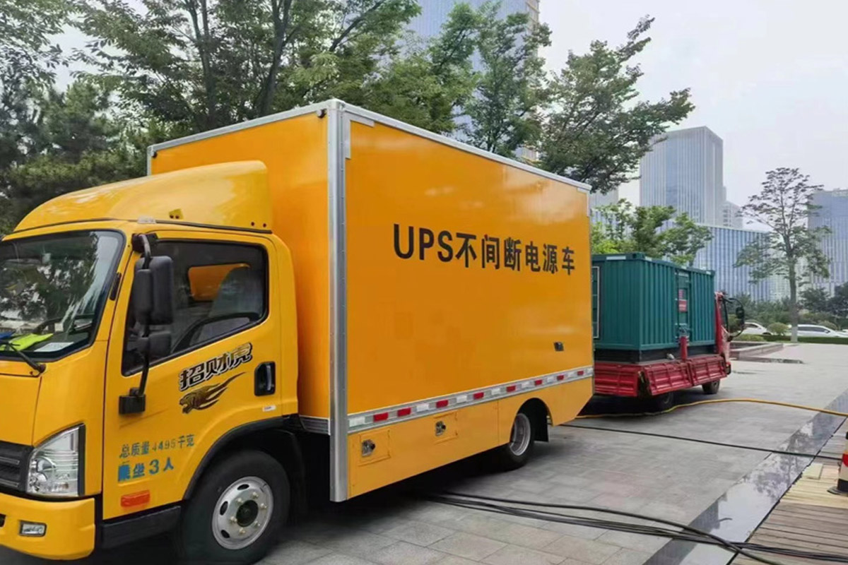 茅箭发电机租赁施工现场