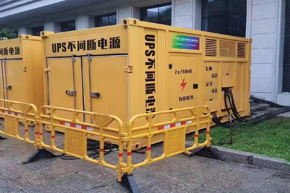 茅箭发电机租赁施工现场
