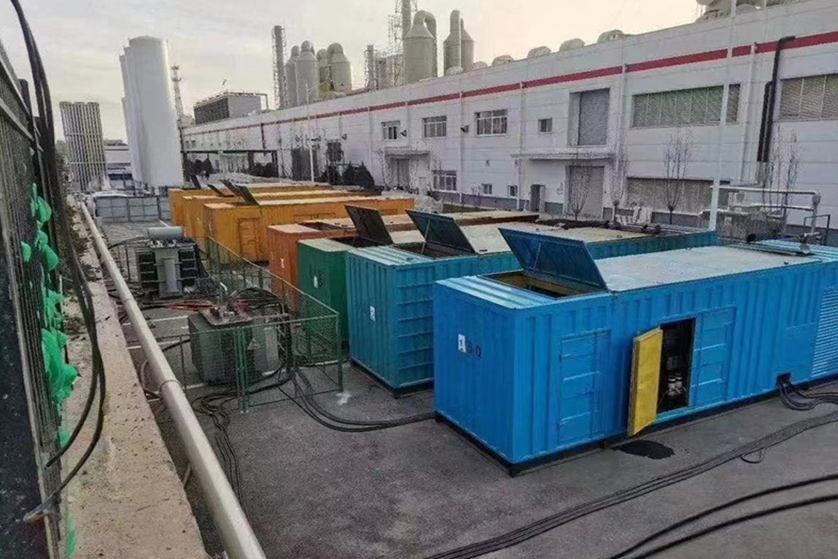 茅箭发电机租赁施工现场